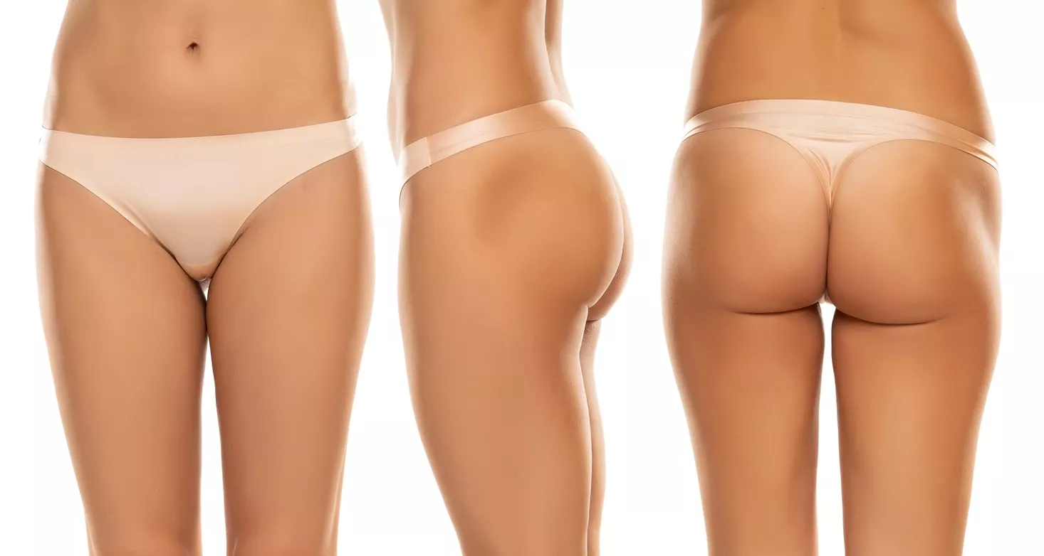 picture of hip and buttock of young lady